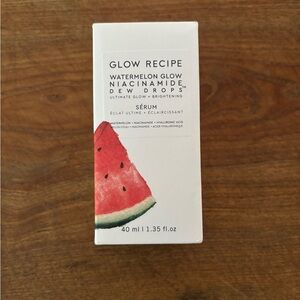 Glow Recipe Watermelon Glow Niacinamide Dew Drops Serum 1.35 ounces Unopened